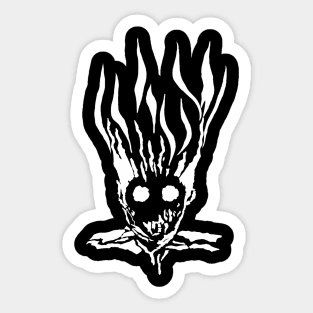 Flaming Skull of Chaos Sticker